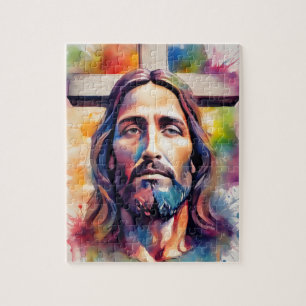 Watercolor Jesus Jigsaw Puzzle