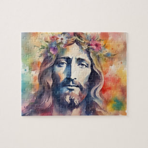 Watercolor Jesus Jigsaw Puzzle