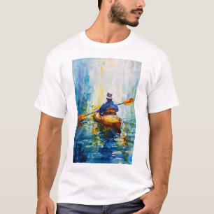 Watercolor Kayak Painting T-Shirt