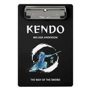 Watercolor Kendo Practice Journal Practitioners Mini Clipboard