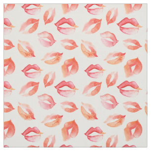 Watercolor Kisses Fabric