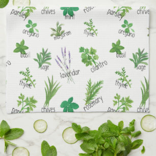 Watercolor Kitchen Hand Towel