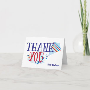Watercolor Kite Thank You Card