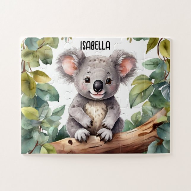 Watercolor Koala's Dreamy Day  Jigsaw Puzzle (Horizontal)