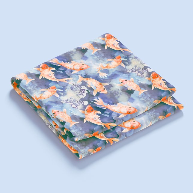 Watercolor Koi Fish Fabric (Creator Uploaded)