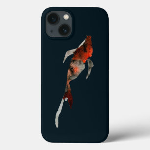 Watercolor koi fish illustration iPhone 13 case