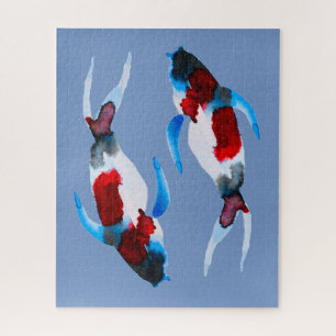 Watercolor koi fish  jigsaw puzzle