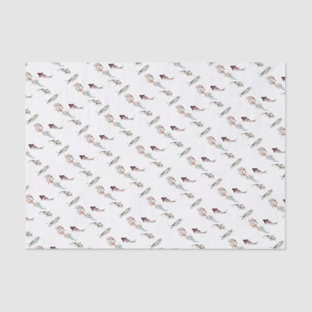 Watercolor Koi Fish Tissue Paper (Front)