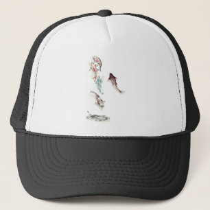 Watercolor Koi Fish Trucker Hat