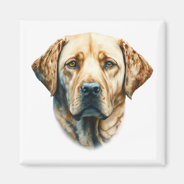 Watercolor Labrador Retriever Magnet (Front)