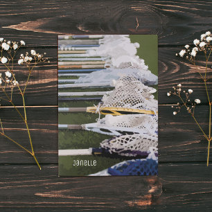 Watercolor Lacrosse Sticks Card