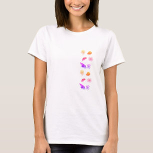 Watercolor ladybugs and four-leaf clovers T-Shirt