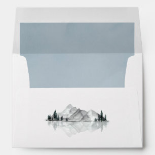 Watercolor Lakeside Envelope