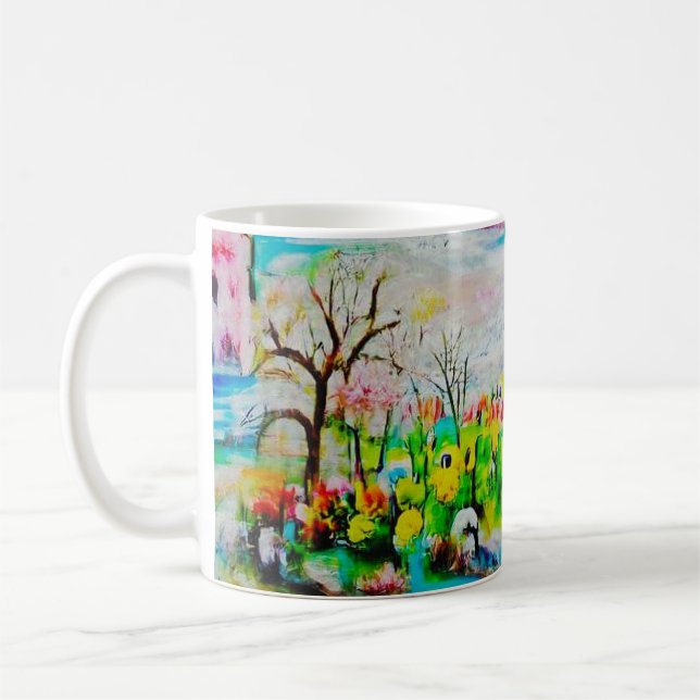 Watercolor Landscape 2 Coffee Mug (Left)