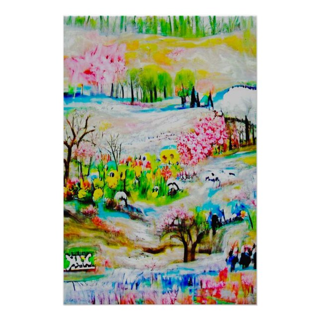 Watercolor Landscape 2 Poster (Front)