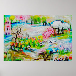 Watercolor Landscape 2 Poster