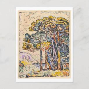 Watercolor Landscape by Paul Signac Postcard