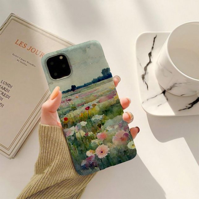 Watercolor Landscape Colourful Floral Case-Mate iPhone Case (Creator Uploaded)