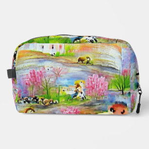 Watercolor Landscape Dopp Kit