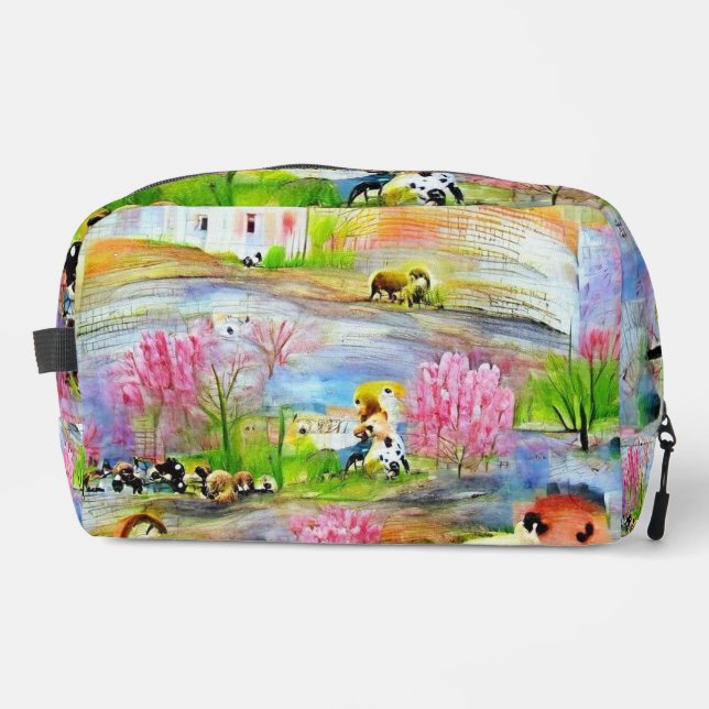 Watercolor Landscape  Dopp Kit (Front)
