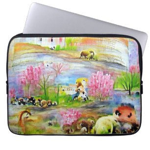 Watercolor Landscape Laptop Sleeve
