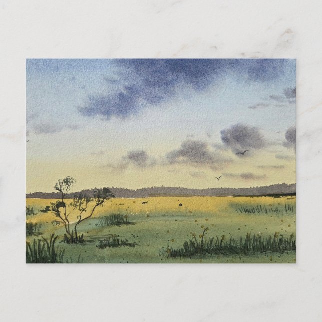 watercolor Landscape Painting  Postcard (Front)