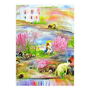 Watercolor Landscape Photo Print