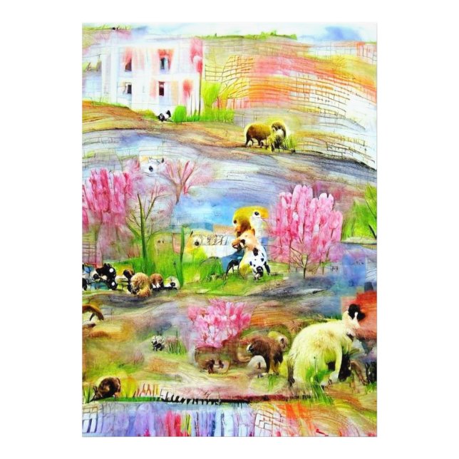 Watercolor Landscape  Photo Print (Front)