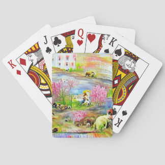 Watercolor Landscape  Playing Cards