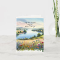Watercolor Landscape Sympathy