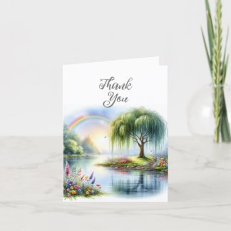 Watercolor Landscape Thank You Card