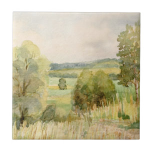Watercolor Landscape Tile