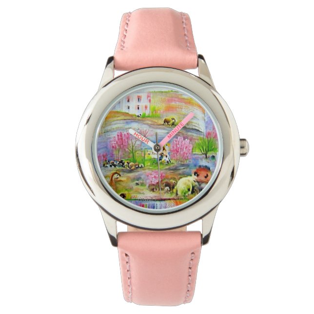 Watercolor Landscape  Watch (Front)