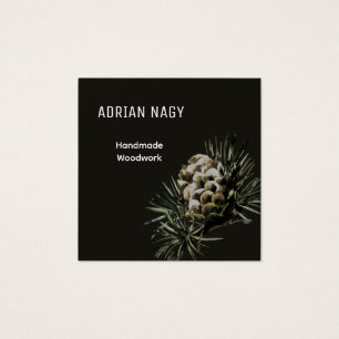 Watercolor Larch Cone Rustic Elegant