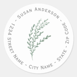 Watercolor Lavender Address Label