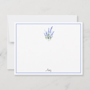 Watercolor Lavender Bouquet Card