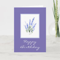Watercolor Lavender Bouquet
