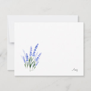 Watercolor Lavender Bouquet Card