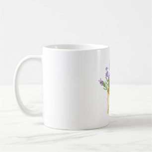 Watercolor Lavender Bouquet in Envelope Coffee Mug