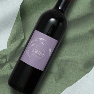 Watercolor Lavender Bridesmaid Proposal Label