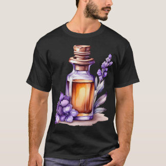 Watercolor Lavender Essential Oil T-Shirt