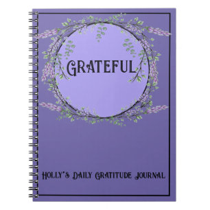 Watercolor lavender eucalyptus bohobotanical notebook