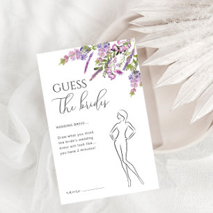 Watercolor Lavender Floral Bridal Shower Game