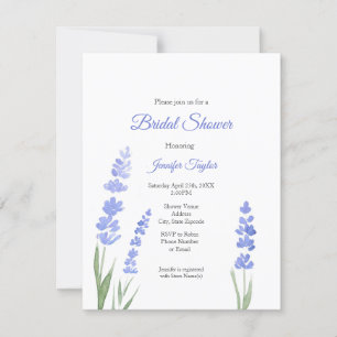 Watercolor Lavender Invitation