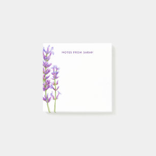 Watercolor Lavender Post-It Notes