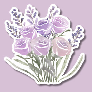 Watercolor Lavender Rose Waterproof 