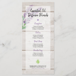 Watercolor Lavender & Wood Essential Oil Blend Program