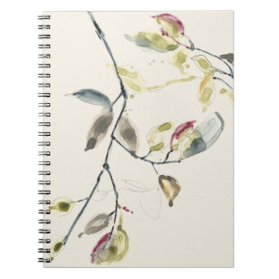 Watercolor Leaf Branch Notebook