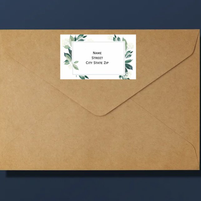Watercolor Leafy green botanical Label (Creator Uploaded)