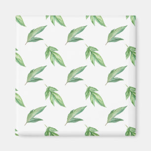 watercolor leaves magnet